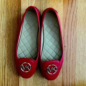 Michael Kors cherry red flats